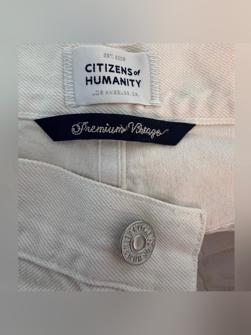 New‼️ Citizens Of Humanity - 🤍Marzipan Gaucho Trouser Wide Leg Jeans Off White - Picture 13 of 16